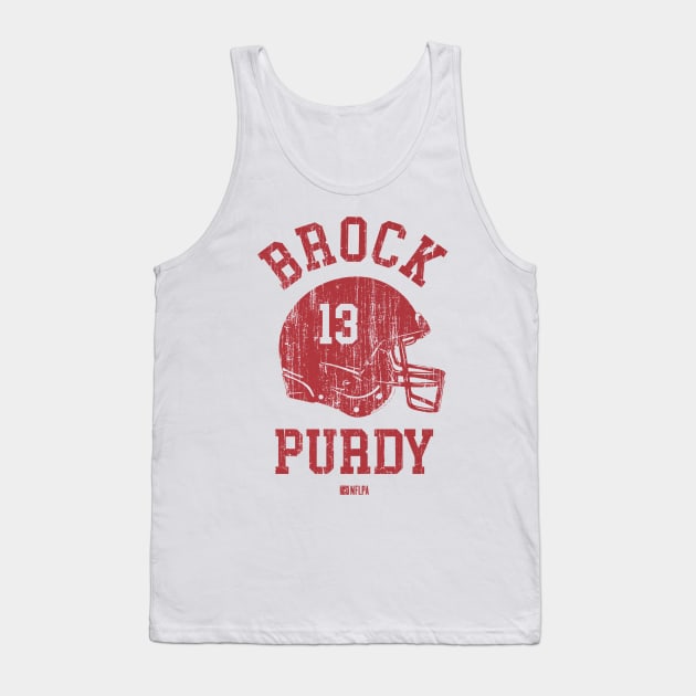 Brock Purdy San Francisco Helmet Font Tank Top by TodosRigatSot